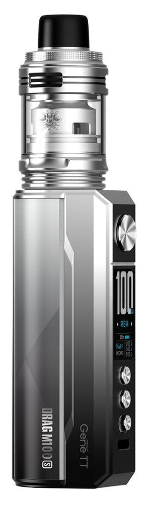Voopoo Drag M100S Kit Silver And Black
