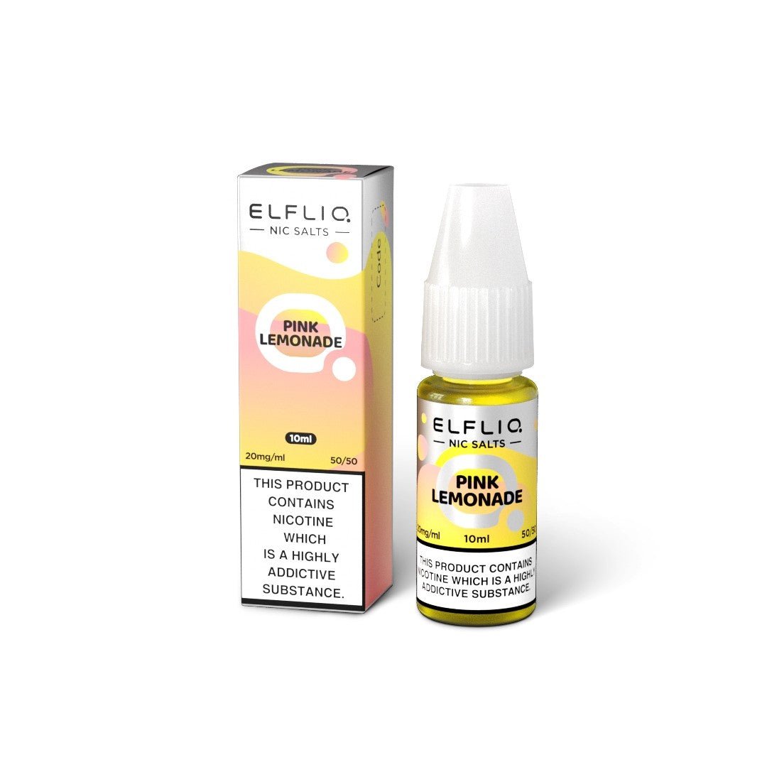 Elfliq by Elf Bar - Pink Lemonade 10ml Nic Salt 5mg available from the online vape shop Vape Town UK