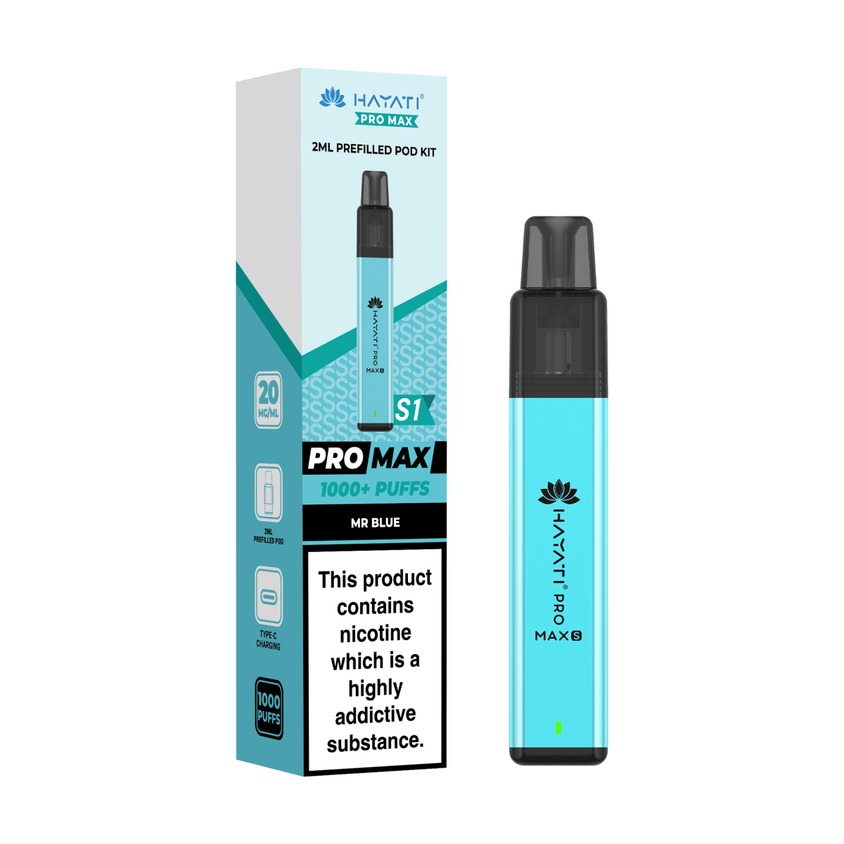Hayati Pro Max S1 Prefilled Pod Kit - Vape Town