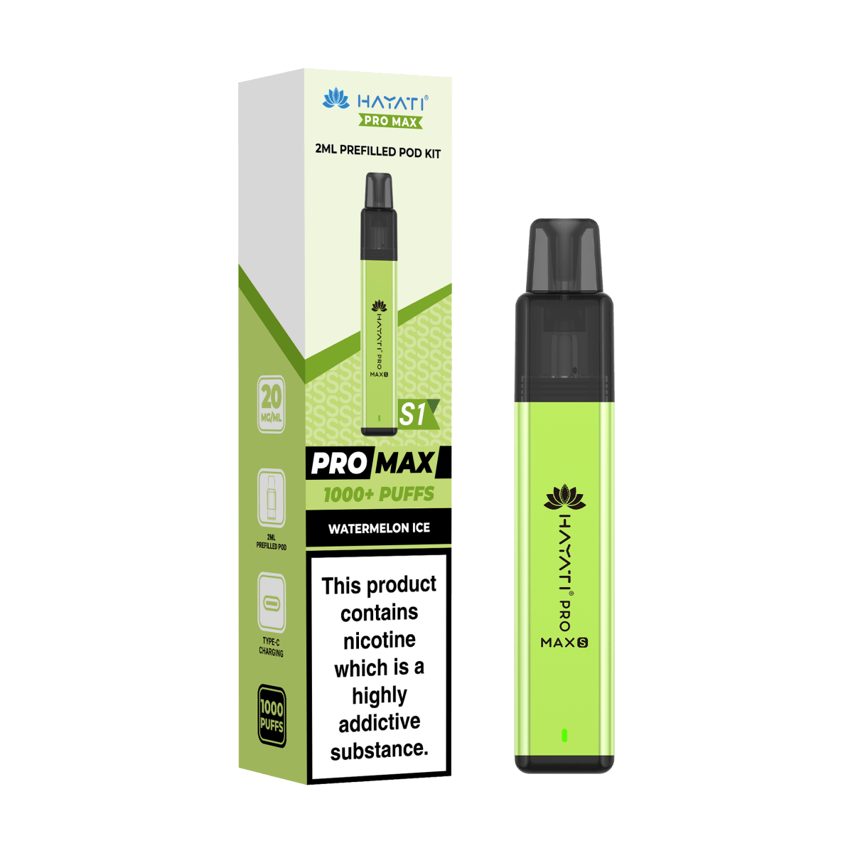 Hayati Pro Max S1 Prefilled Pod Kit - Vape Town