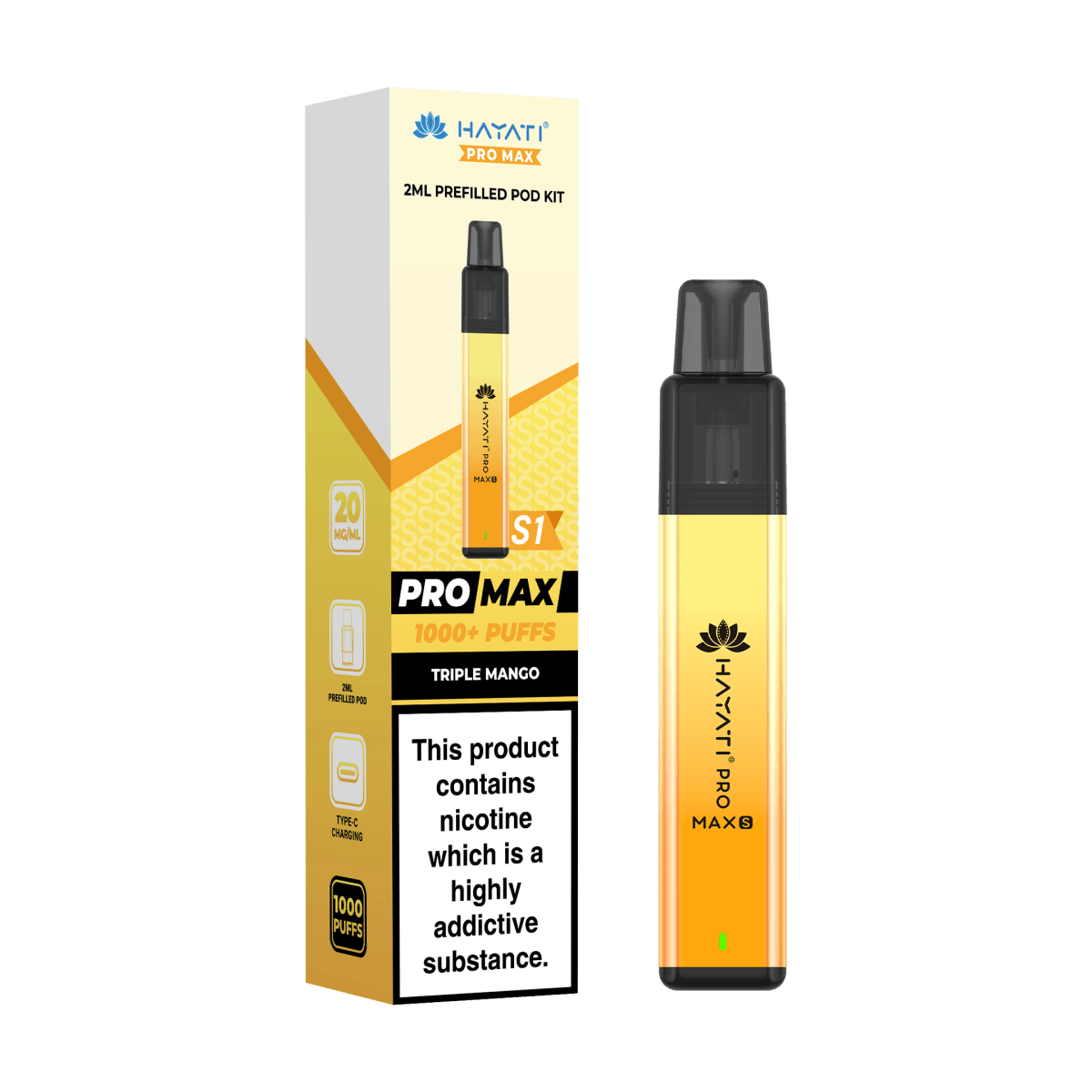 Hayati Pro Max S1 Prefilled Pod Kit - Vape Town