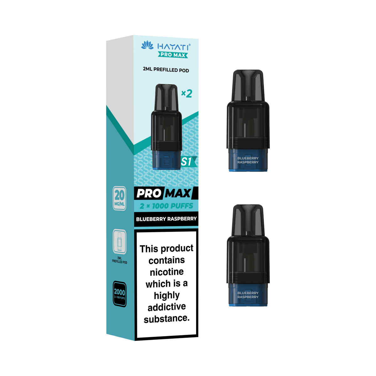 Hayati Pro Max S1 Replacement Prefilled Pods - Vape Town