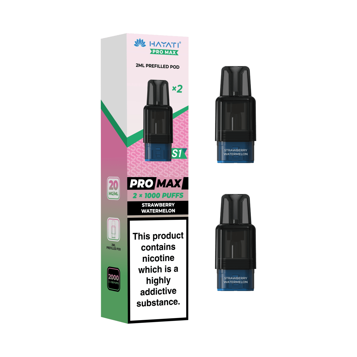 Hayati Pro Max S1 Replacement Prefilled Pods - Vape Town