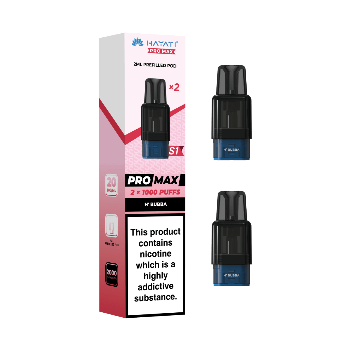 Hayati Pro Max S1 Replacement Prefilled Pods - Vape Town