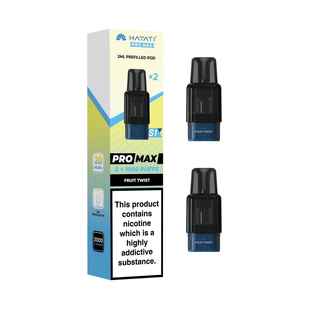 Hayati Pro Max S1 Replacement Prefilled Pods - Vape Town