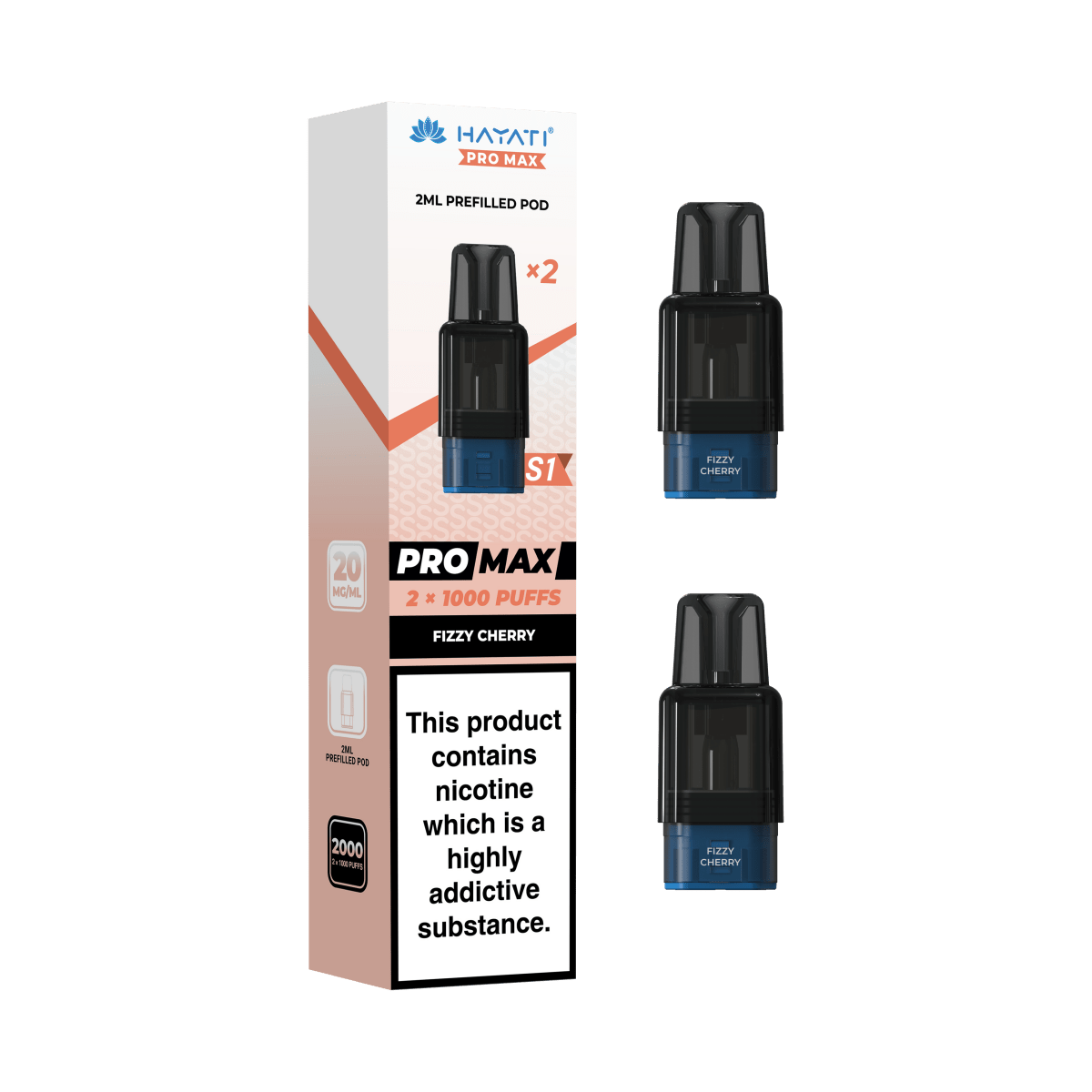 Hayati Pro Max S1 Replacement Prefilled Pods - Vape Town
