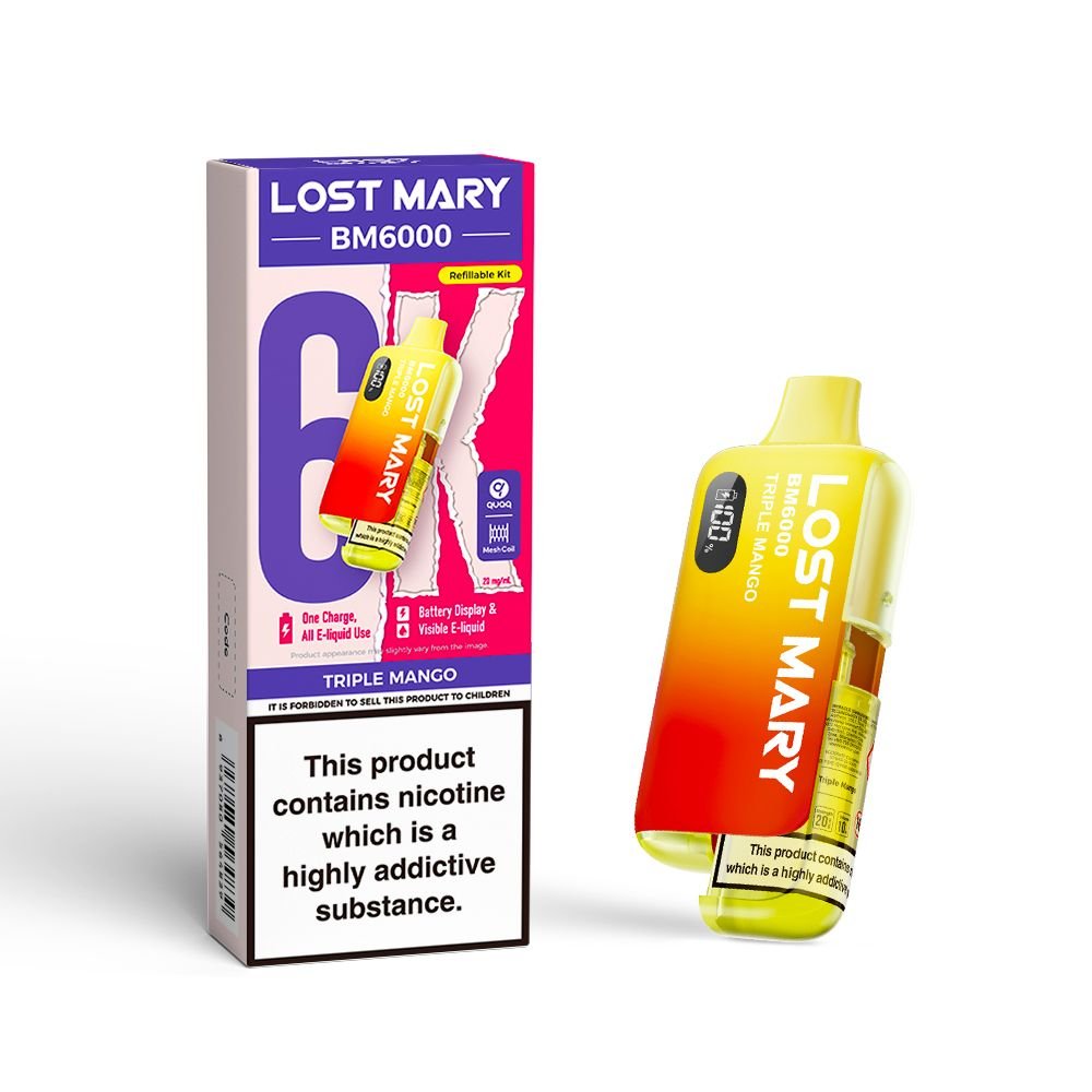 Lost Mary BM6000 Pre Filled Pod Vape Kit - Vape Town