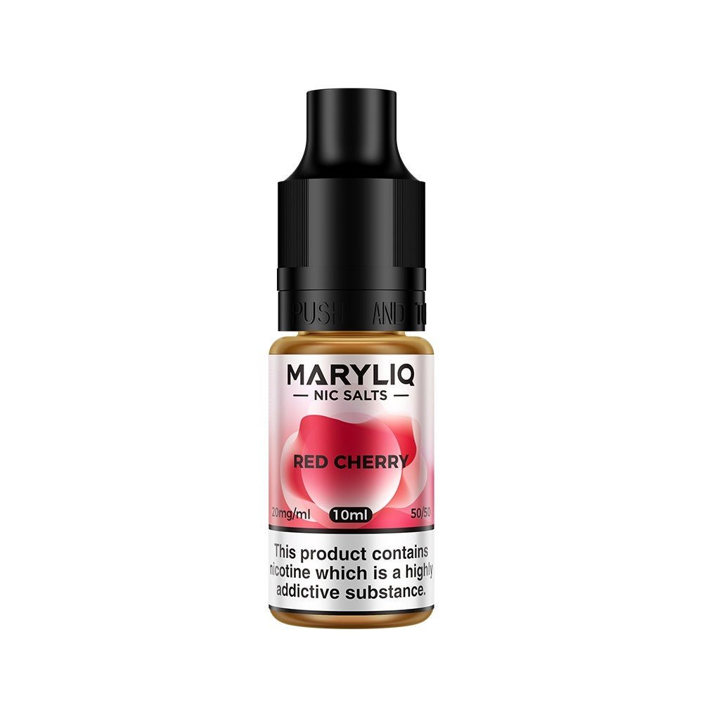 Lost Mary Maryliq - Red Cherry 10ml Nic Salt 10mg available from the online vape shop Vape Town UK