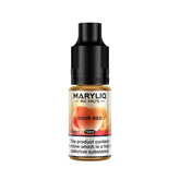 Lost Mary Maryliq - Sour Red 10ml Nic Salt 10mg available from the online vape shop Vape Town UK