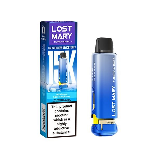 Lost Mary Nera 15K Pre Filled 2ml Pod + 10ml Refill - Vape Town