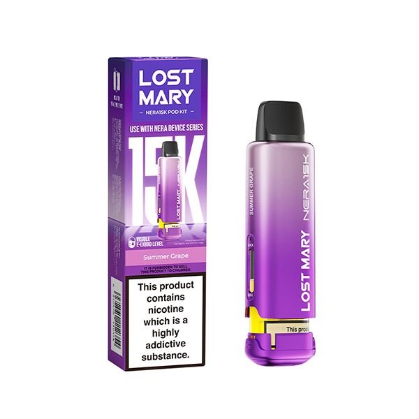 Lost Mary Nera 15K Pre Filled 2ml Pod + 10ml Refill - Vape Town