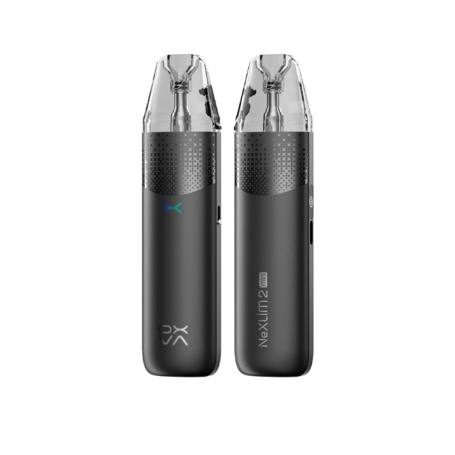 Classic Black OXVA NeXlim 2 Mini Pod Vape Kit on a White Background.