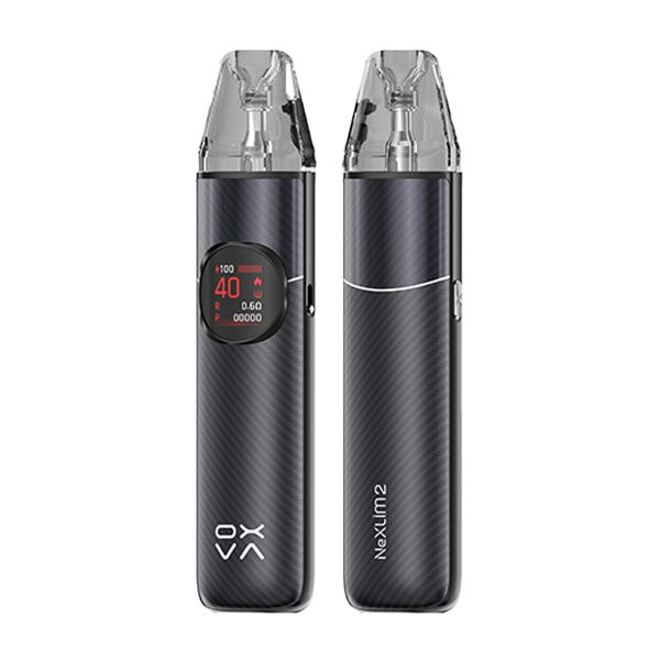 Black Warrior OXVA NeXlim 2 Pod Vape Kit on a White Background.