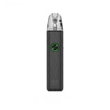 OXVA Xlim 4 Pod Vape Kit in Silken Black Leather on a White Background.