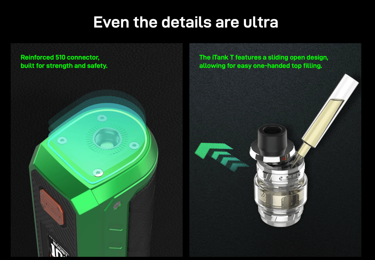 Vaporesso Armour Ultra Vape Kit Details.