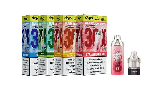 Vaporesso Dojo Blast Pro 30k Prefilled Pod Kits Graphic.