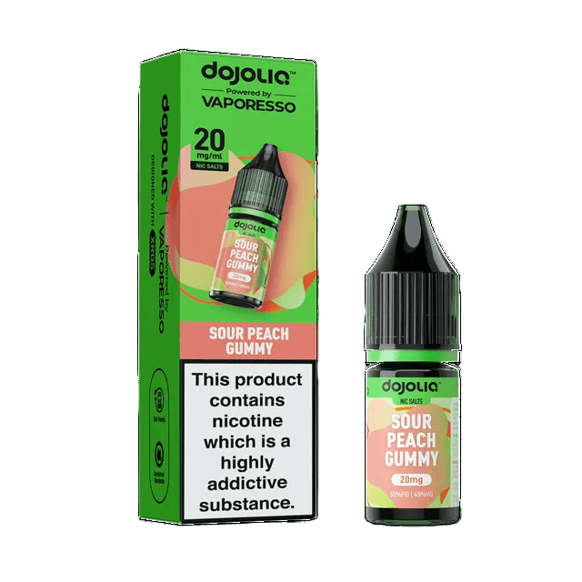 Vaporesso DojoLiq Sour Peach Gummy Nicotine Salts - Vape Town