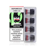 Vaporesso XROS COREX 2.0 Replacement Pods 4 Pack 0.8 Ohm COREX 2.0 Mesh available from the online vape shop Vape Town UK