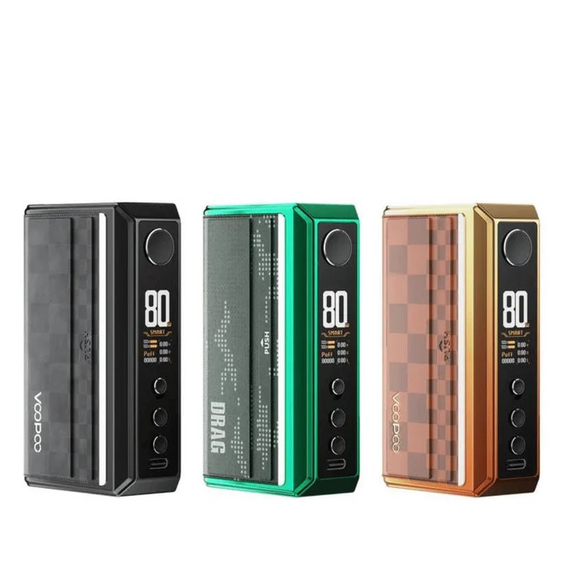 VooPoo Drag 5 Mod Only Black available from the online vape shop Vape Town UK