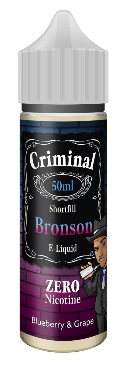 Criminal E - Liquid Bronson 50ml Shortfill - Vape Town
