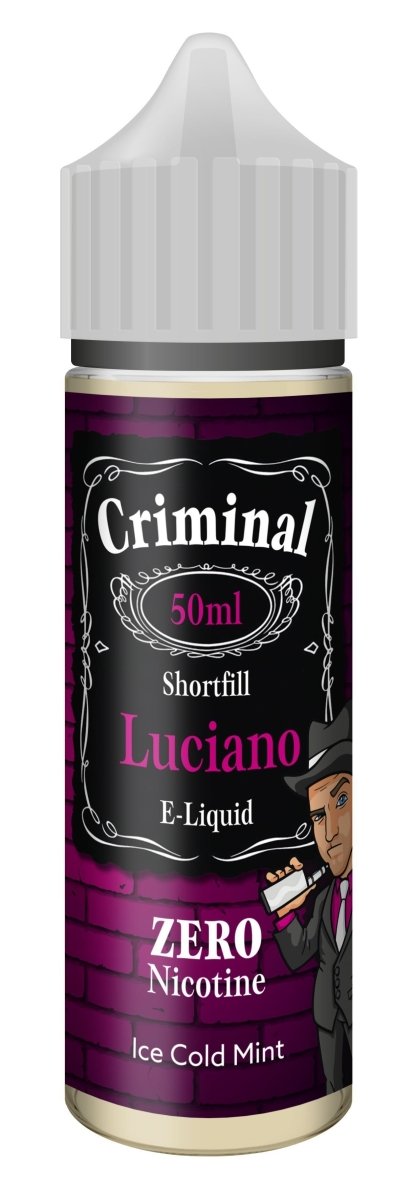 Criminal E - Liquid Luciano 50ml Shortfill - Vape Town