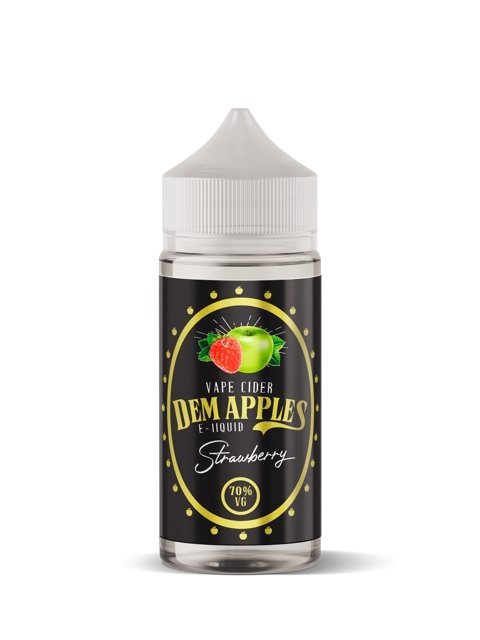 Dem Apples - Strawberry Cider 100ml available from the online vape shop Vape Town UK