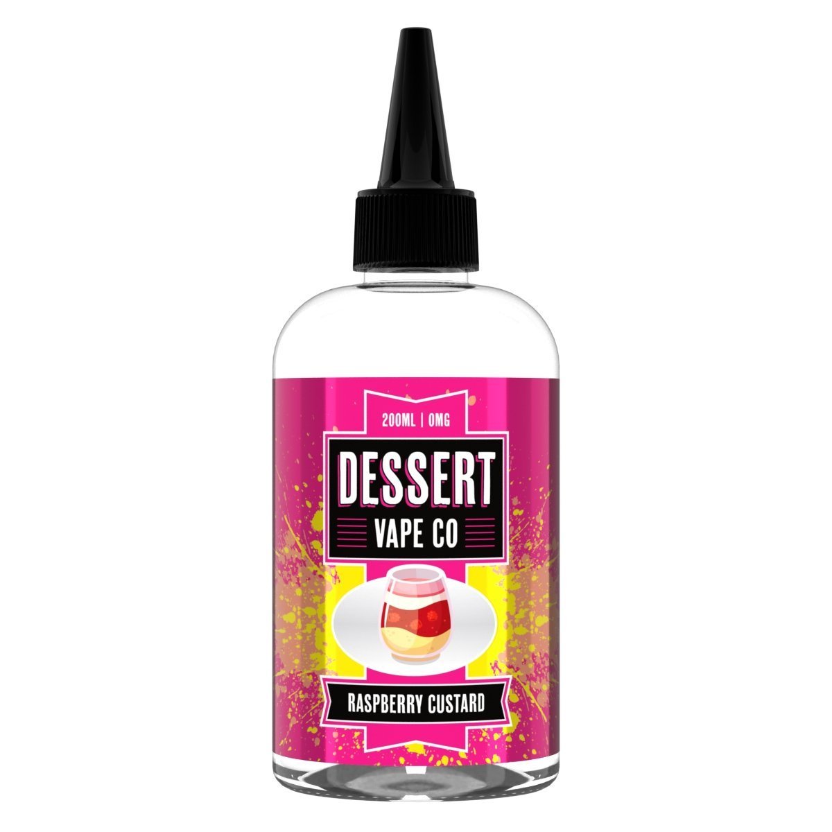 Dessert Vape Co - Raspberry Custard Shortfill E - Liquid 200ml - Vape Town