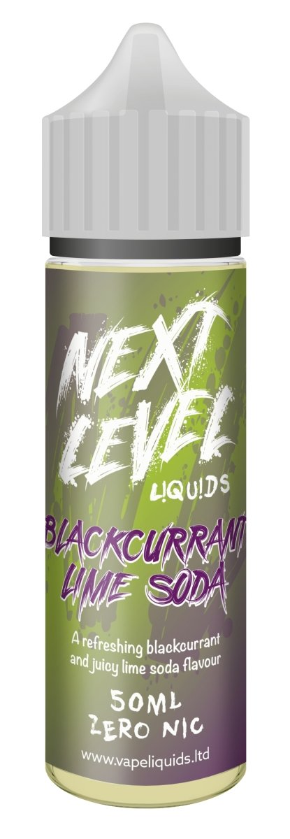 Next Level Liquids - Blackcurrant Lime Soda Shortfill E - Liquid 50ml - Vape Town