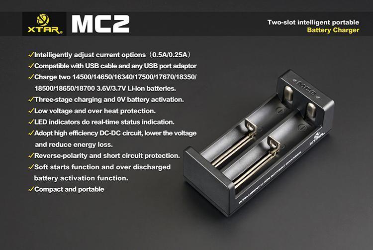 XTAR MC2 Intellicharger - Vape Town