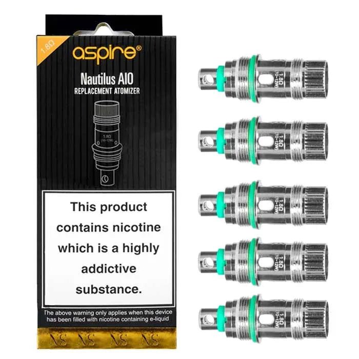 Aspire Nautilus Coils 1.8 Salt available from the online vape shop Vape Town UK