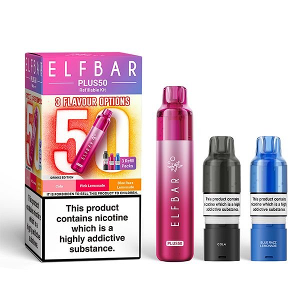 Elf Bar Plus 50 Prefilled Pod Kit - Vape Town