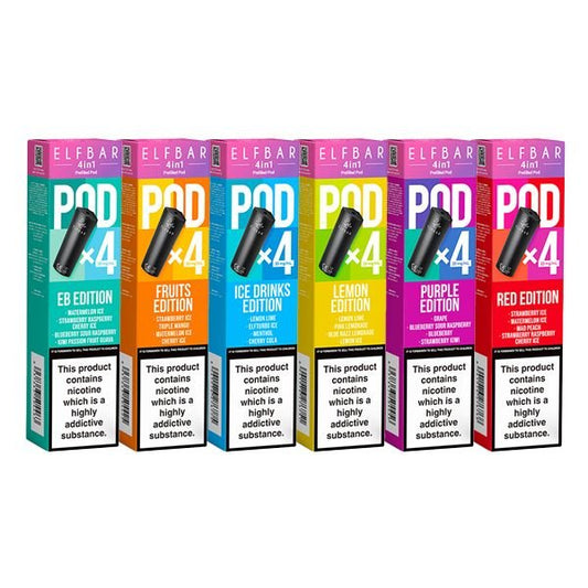 ElfBar 4in1 Pre Filled Replacement Pods - Vape Town