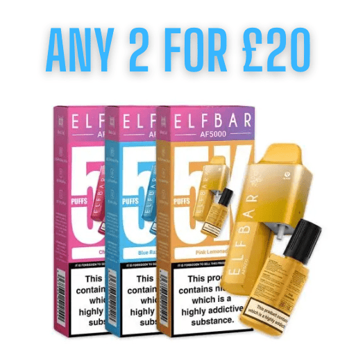ElfBar AF5000 Disposable Pod Vape Kit Apple Pear available from the online vape shop Vape Town UK