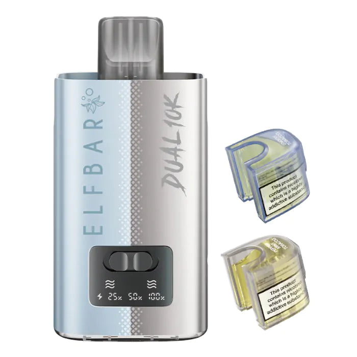 ElfBar Dual 10K Disposable Kit Tobacco Edition available from the online vape shop Vape Town UK
