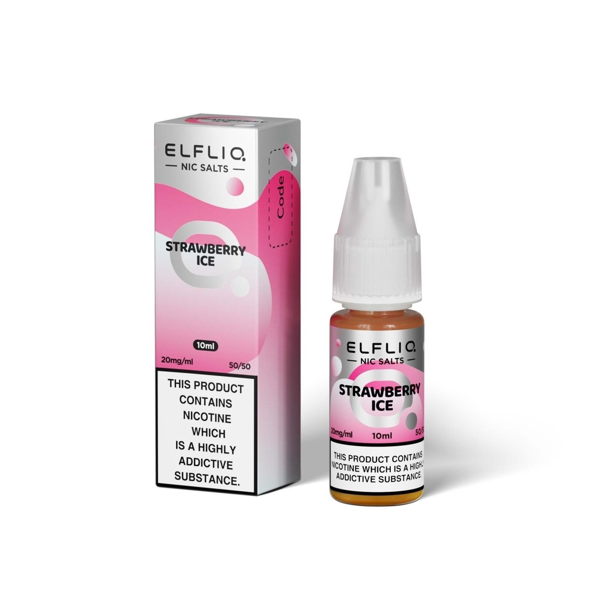 Elfliq by Elf Bar - Strawberry Ice 10ml Nic Salt - Vape Town