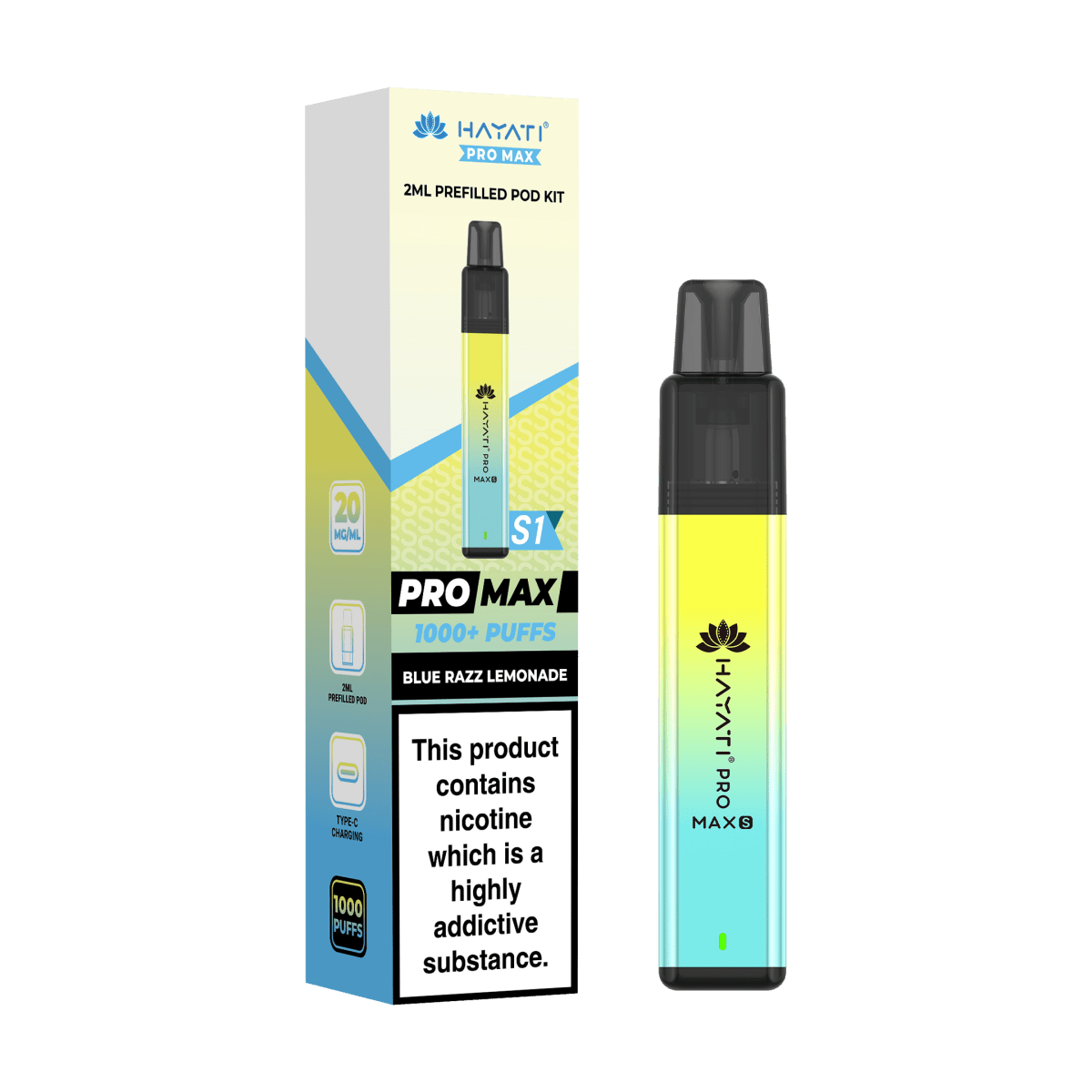 Hayati Pro Max S1 Prefilled Pod Kit - Vape Town