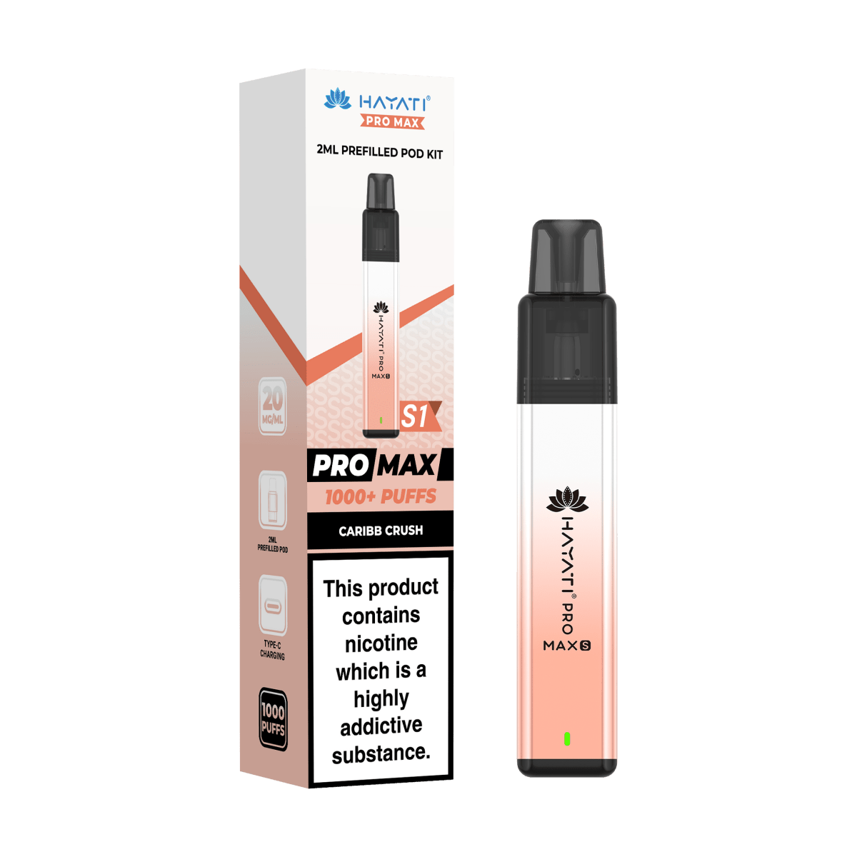 Hayati Pro Max S1 Prefilled Pod Kit - Vape Town
