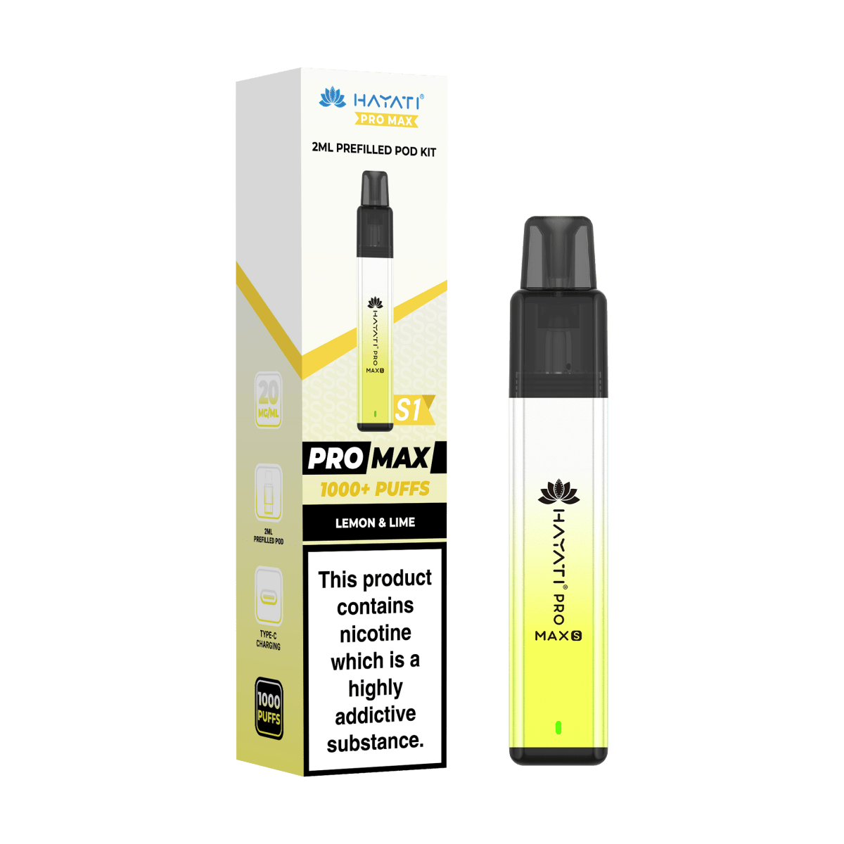 Hayati Pro Max S1 Prefilled Pod Kit - Vape Town
