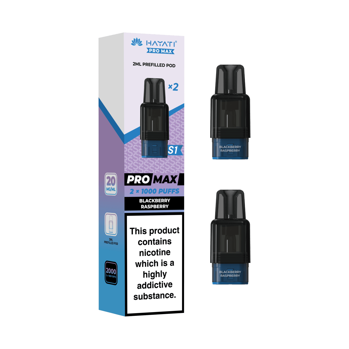Hayati Pro Max S1 Replacement Prefilled Pods - Vape Town