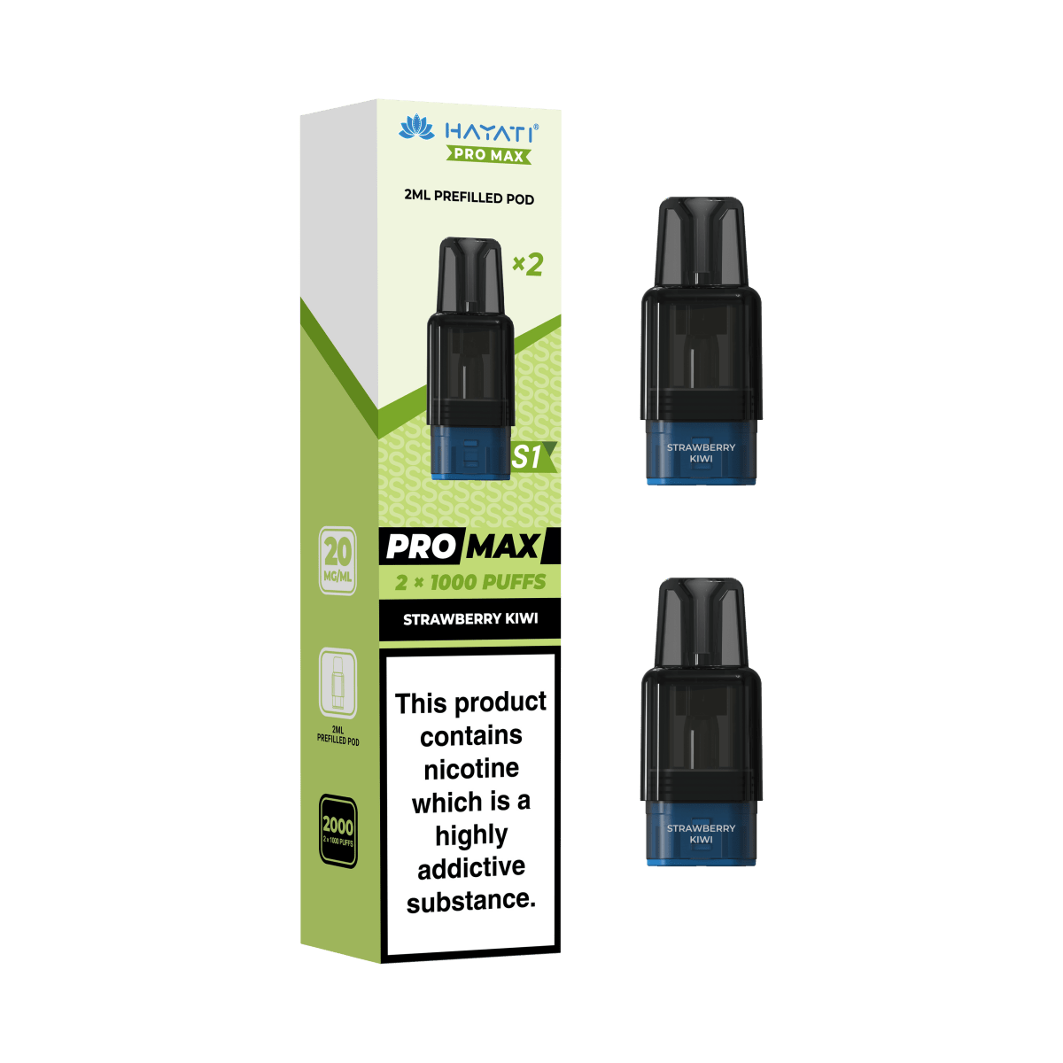 Hayati Pro Max S1 Replacement Prefilled Pods - Vape Town