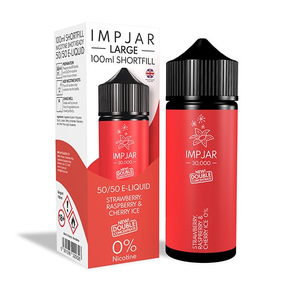 Imp Jar Large - Strawberry Raspberry & Watermelon Ice 100ml Shortfill - Vape Town