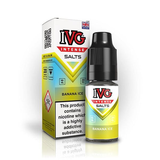 IVG Intense Nic Salt Banana Ice 10ml E - Liquid - Vape Town