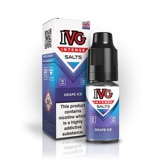 IVG Intense Nic Salt Grape Ice 10ml E - Liquid - Vape Town