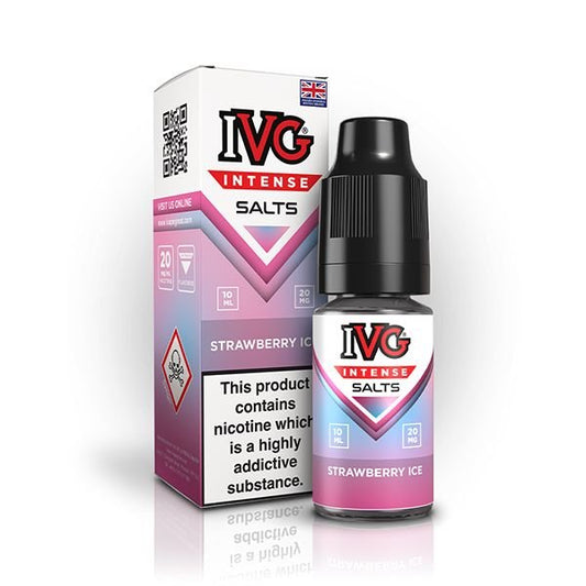 IVG Intense Nic Salt Strawberry Ice 10ml E - Liquid - Vape Town