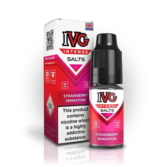 IVG Intense Nic Salt Strawberry Sensation 10ml E - Liquid - Vape Town