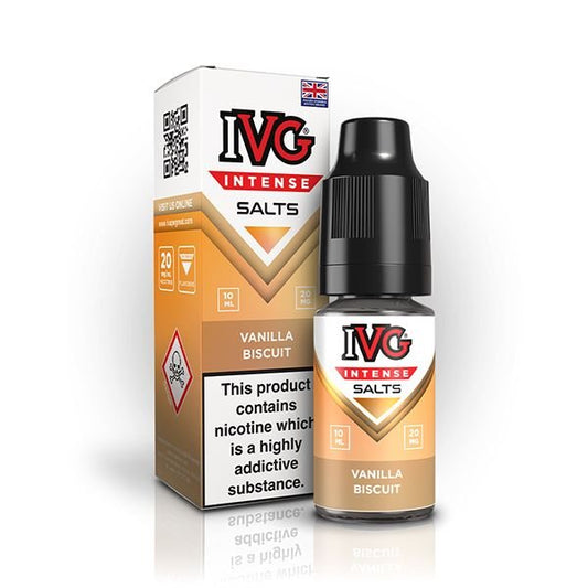 IVG Intense Nic Salt Vanilla Biscuit 10ml E - Liquid - Vape Town
