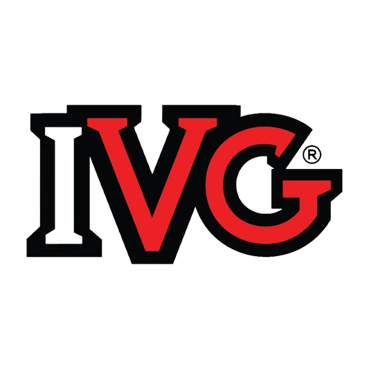 The red and black IVG logo with a registered trademark symbol, centered on a plain white background.