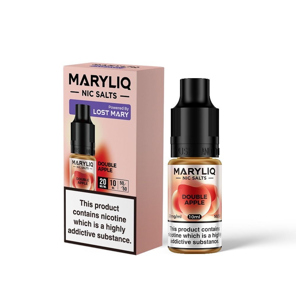 Lost Mary Maryliq - Double Apple 10ml Nic Salt 10mg available from the online vape shop Vape Town UK
