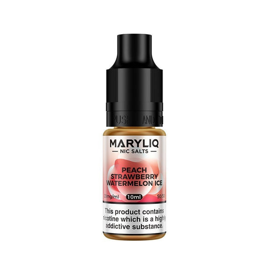 Lost Mary Maryliq - Peach Strawberry Watermelon Ice 10ml Nic Salt - Vape Town