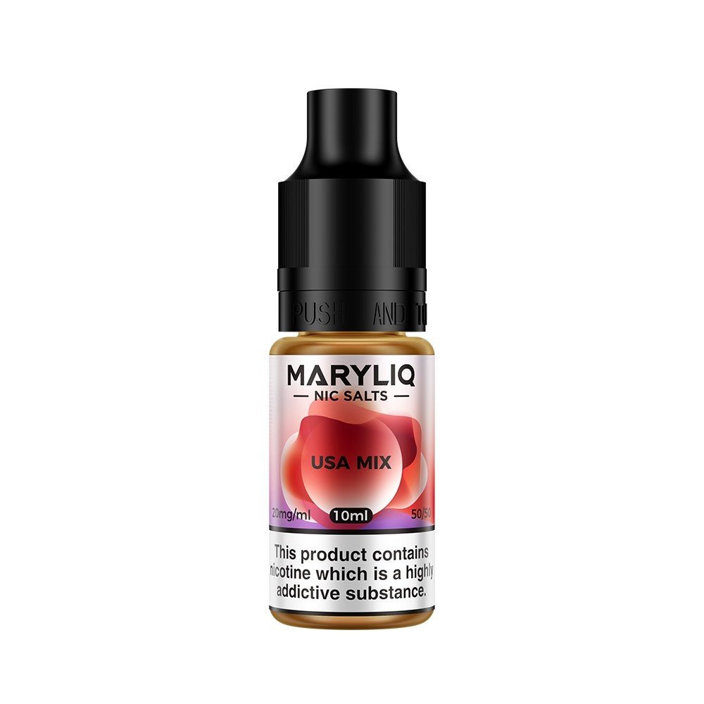 Lost Mary Maryliq - USA Mix 10ml Nic Salt 10mg available from the online vape shop Vape Town UK